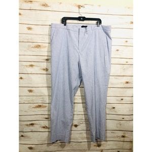 Light Blue Mini Stripe Tall Avery Stretch Pants